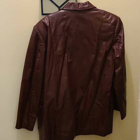 Etienne Aigner Genuine Leather Jacket - Picture 6 of 8